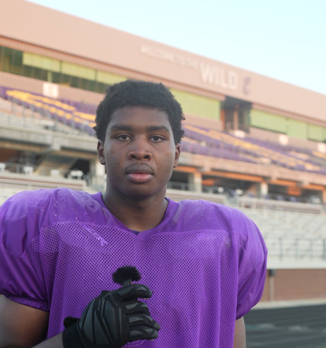 Eric Alugbe telling his story in an athlete interview